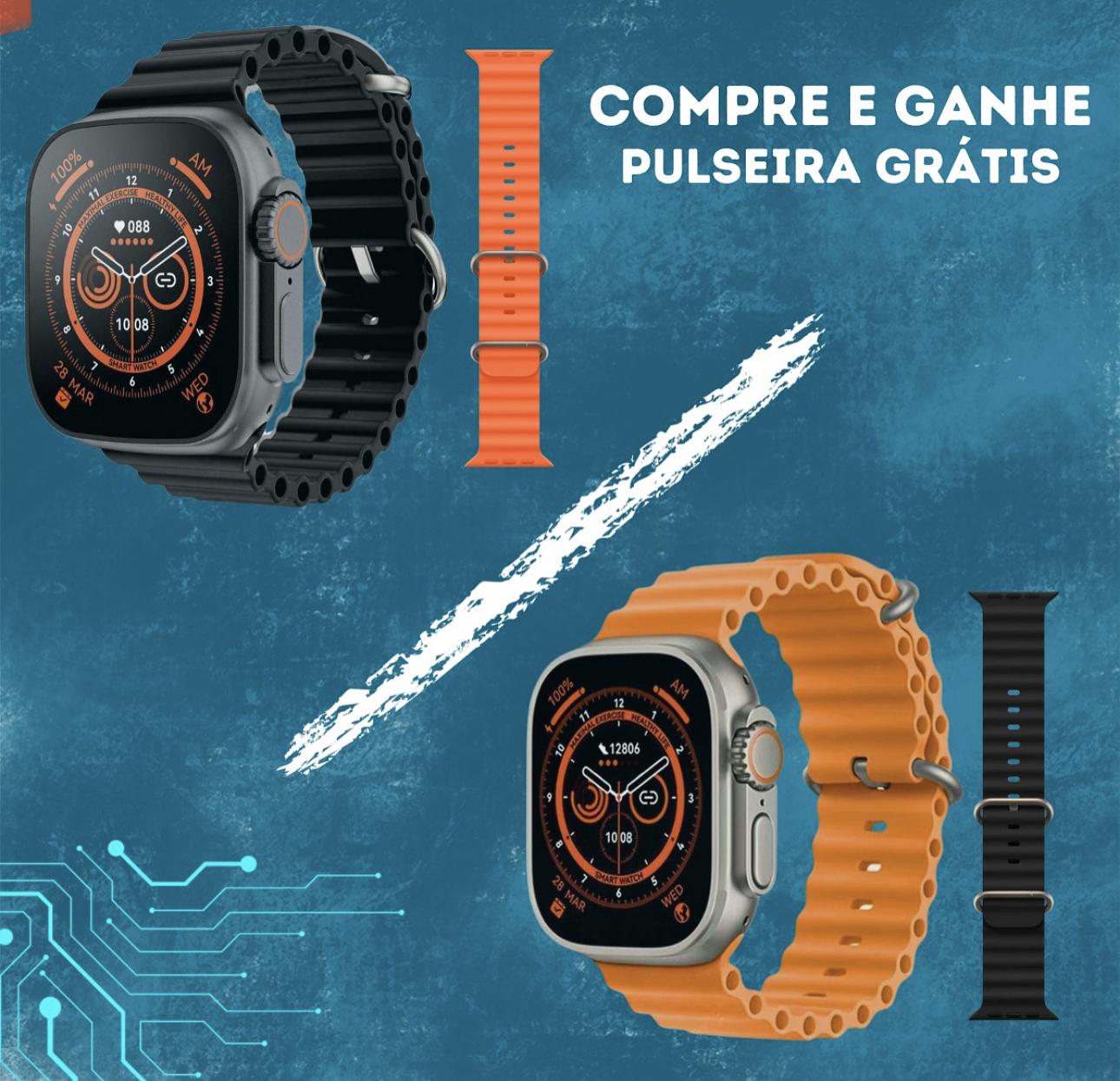 Rel Gio Smartwatch U Ultra Series Lan Amento Luiz Eletronicos