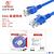 Cabo De Rede 10Ethernet Rj45 Lan Cat5e Azul C/ 10Metros